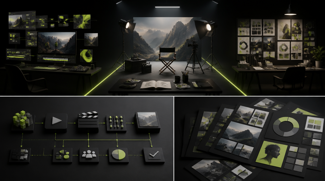AI Creative Studio vs AI Video Tool vs Traditional Agency - in-article production visual 1