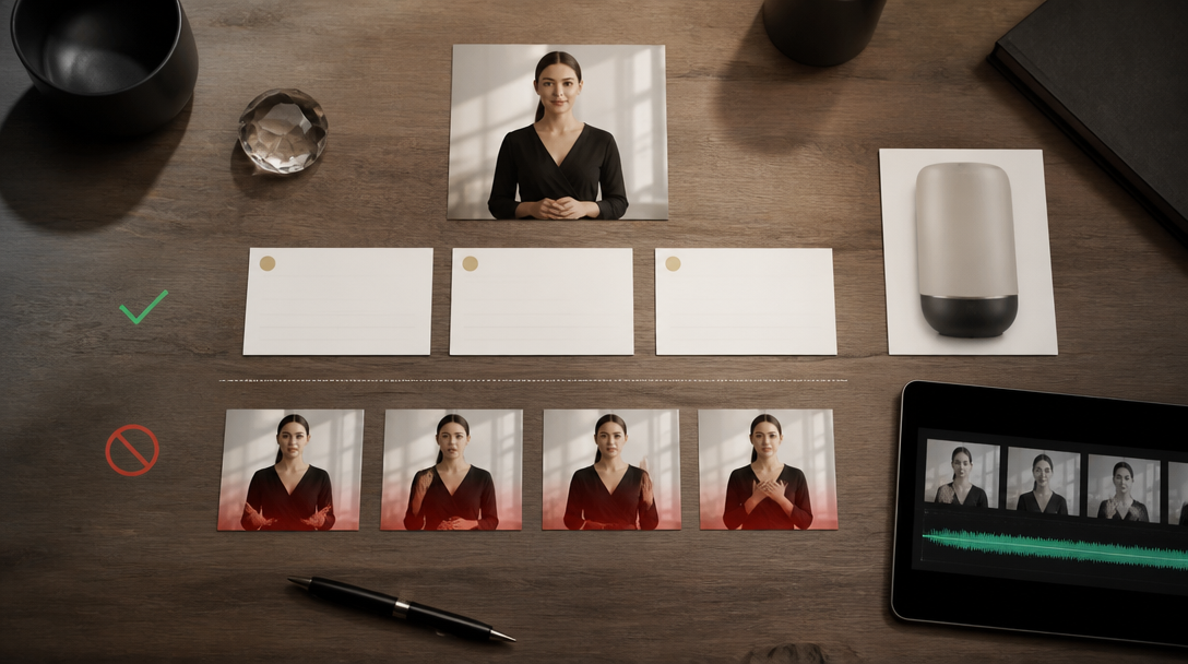 AI Spokesperson Videos Need Script Boundaries Before Lip Sync - in-article production visual 1