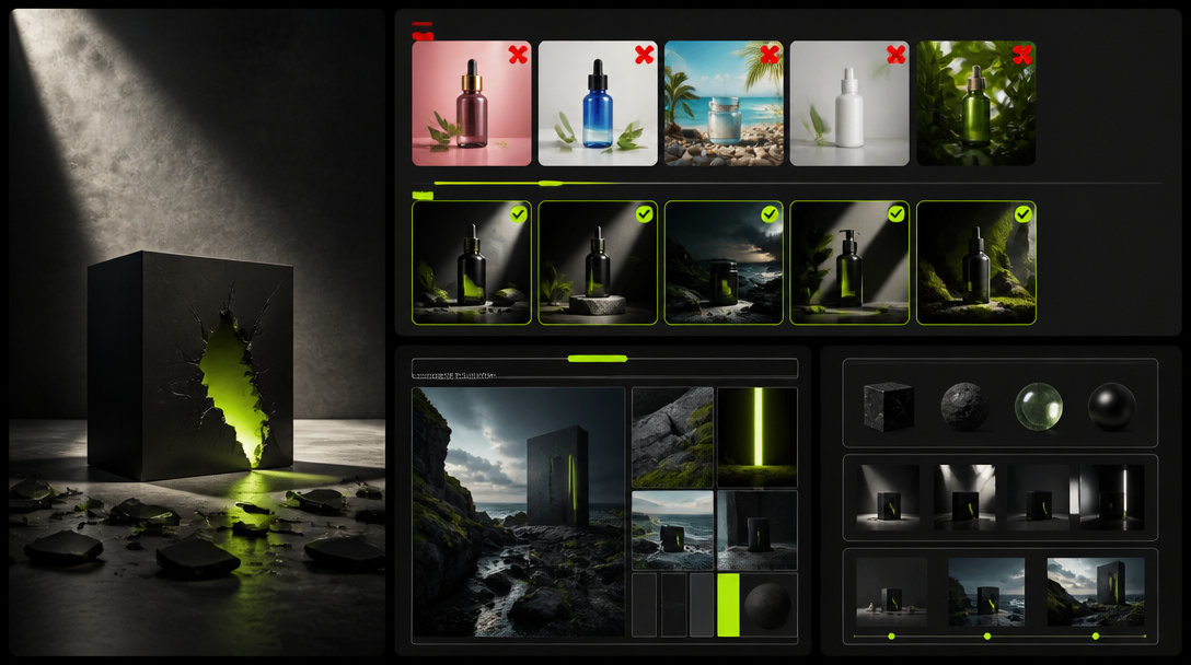 Why Most AI Campaign Assets Look Cheap and How to Fix It Before the First Render - in-article production visual 1