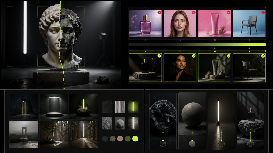Why Most AI Campaign Assets Look Cheap and How to Fix It Before the First Render - in-article production visual 2